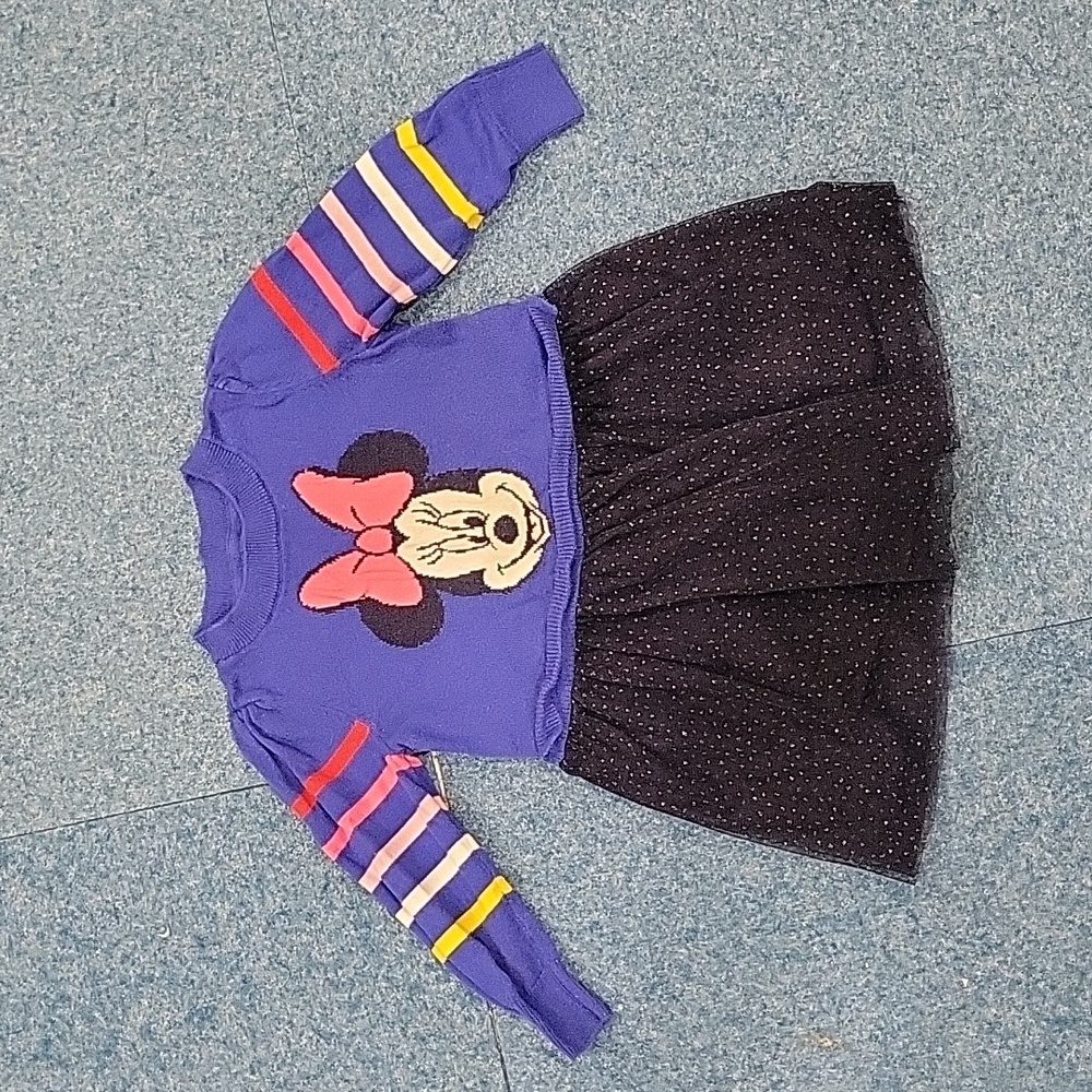 Gap Minnie Mouse Sweater Dress, size 2 toddler